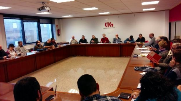 Reunión para la creación de Vía Galega el pasado 20 de enero 