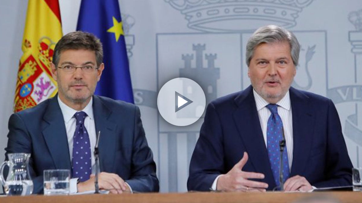 Rafael Catalá e Iñigo Méndez de Vigo. (Foto: EFE)