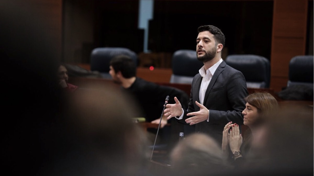 El portavoz adjunto de Ciudadanos en la Asamblea de Madrid, César Zafra. (Foto: TW)