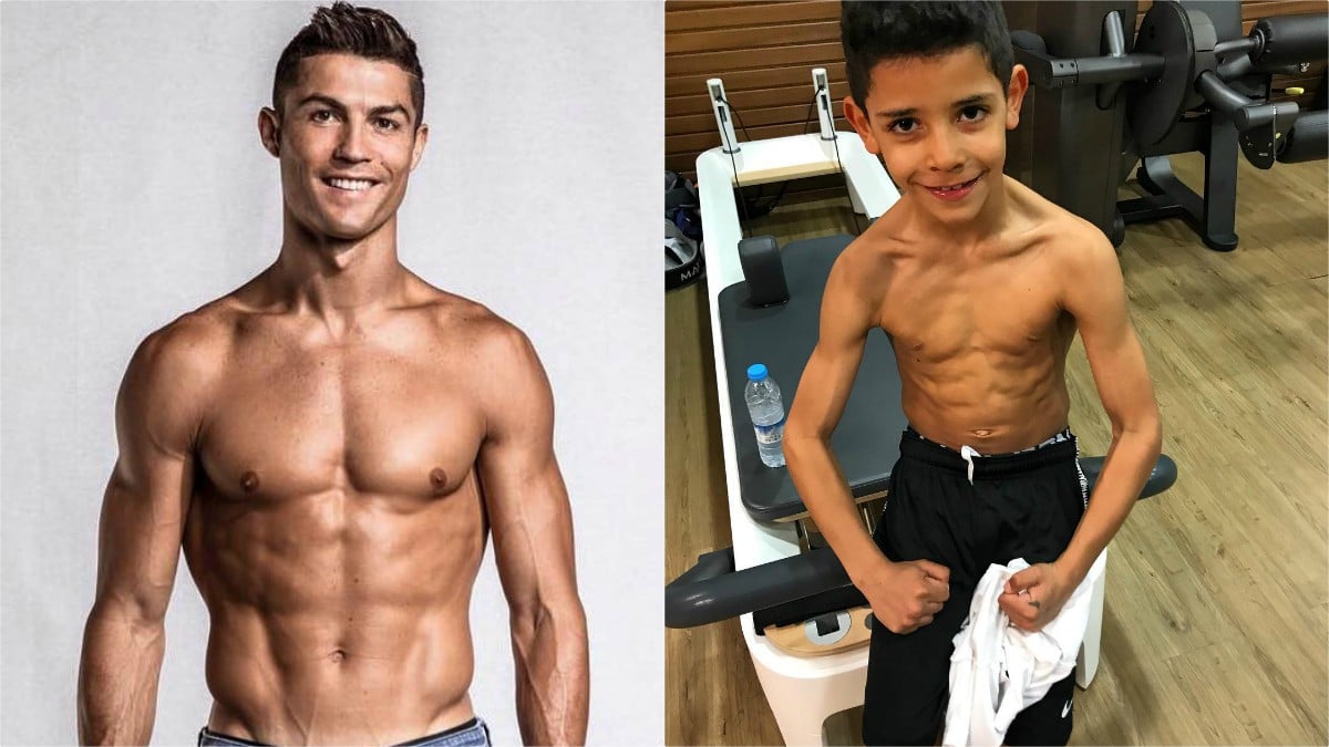 Cristiano Ronaldo y su hijo. (@cristiano)
