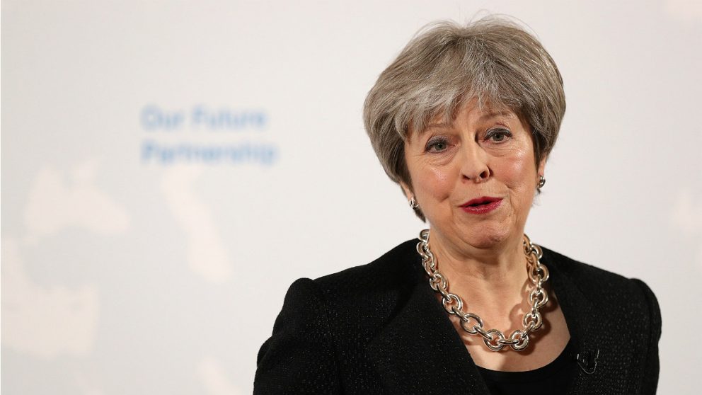 Theresa May, primera ministra de Reino Unido. (AFP)