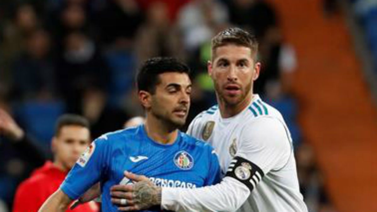 Ramos, durante el Real Madrid-Getafe (EFE).