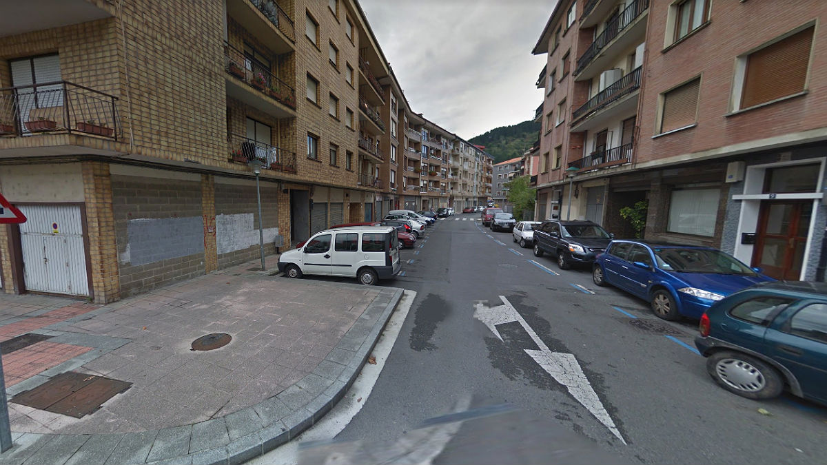 La calle Errekazarra de Guernica (Vizcaya).