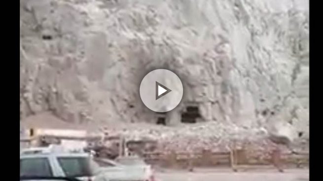 El temporal de lluvia al sur de la península provoca desprendimientos en el peñón de Gibraltar ?>