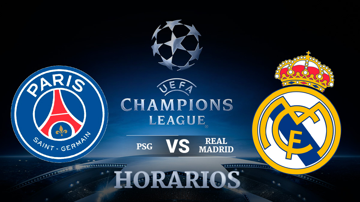 Horario PSG – Real Madrid | Partido de Champions League hoy.