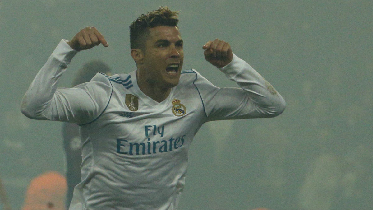Cristiano Ronaldo celebra el 0-1. (AFP)
