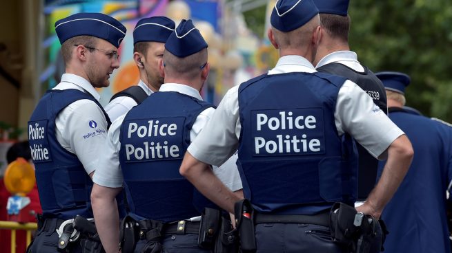 Miembros del cuerpo de policía Belga