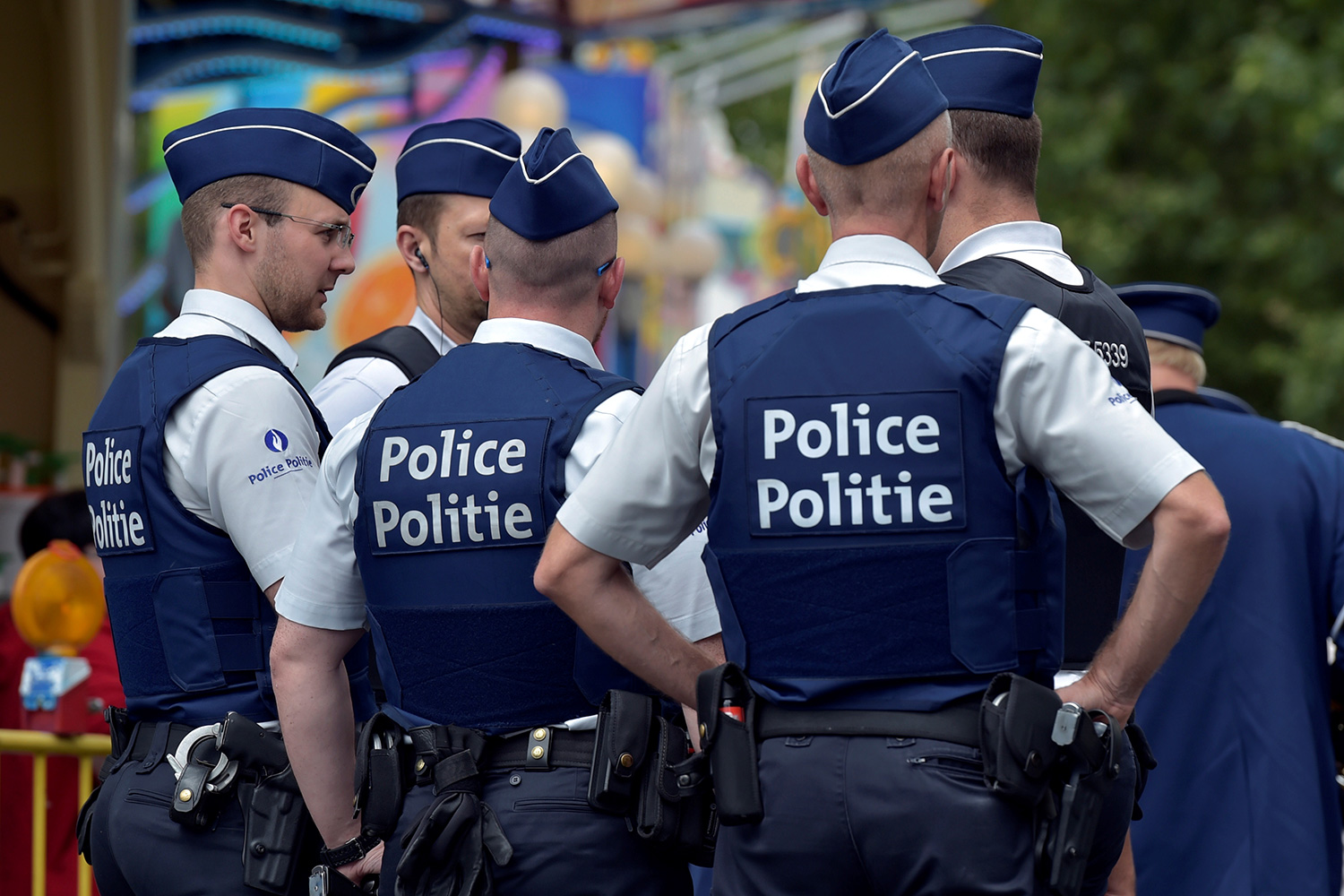 Miembros del cuerpo de policía Belga