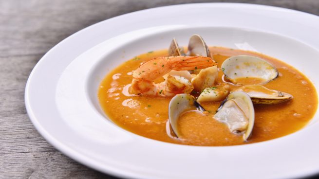 Receta de sopa de marisco y pescado