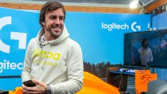 Fernando Alonso, en los test de Barcelona. (Getty)