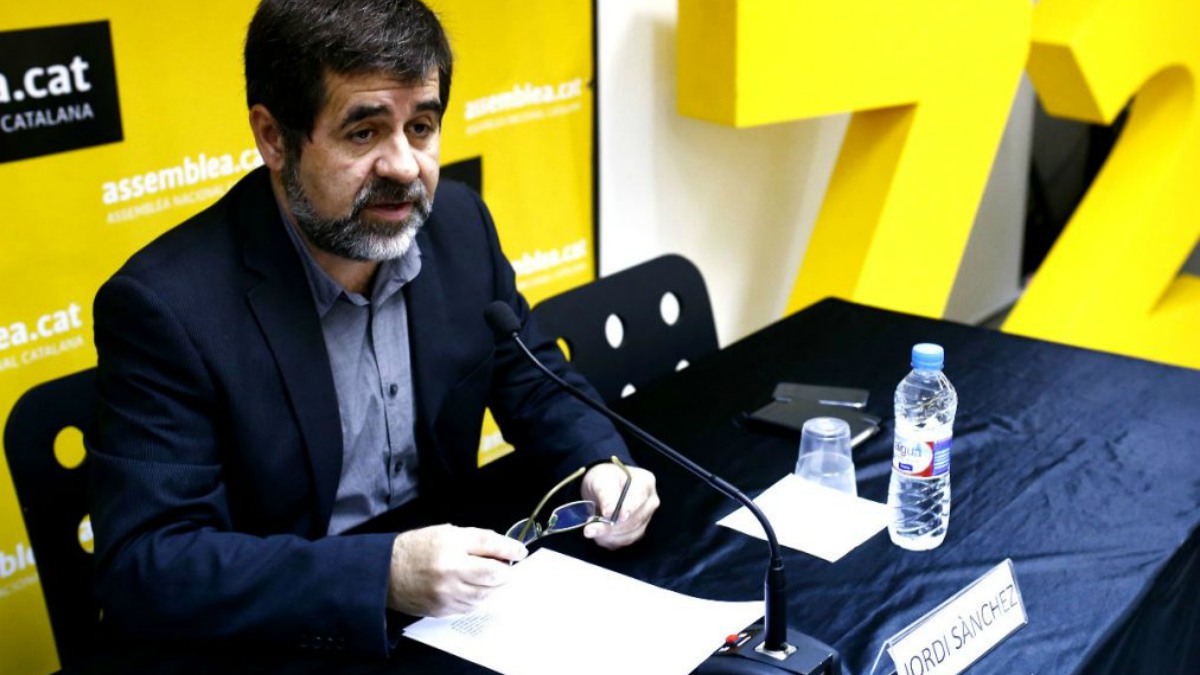 El presidente de la Asamblea Nacional Catalana (ANC), Jordi Sànchez.