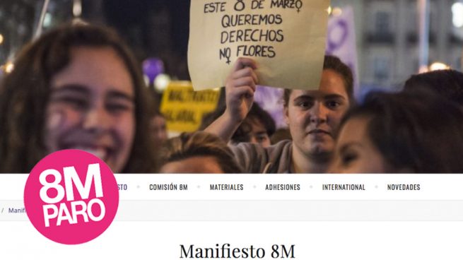 Liberalismo salvaje, recortes y ‘no a la guerra’: el manifiesto feminista del 8-M es puro Podemos