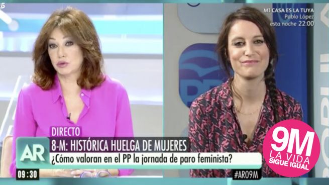 Ana Rosa Quintana entrevista a Andrea Levy.