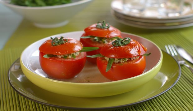 tomates rellenos al horno