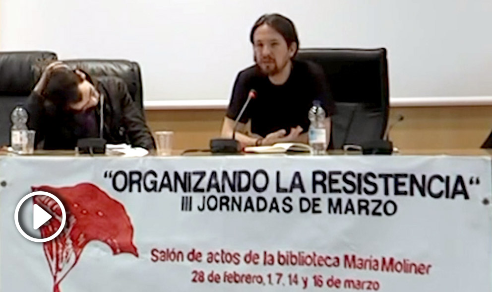 Pablo Iglesias, en las jornadas ‘Organizando la resistencia’, en 2013.