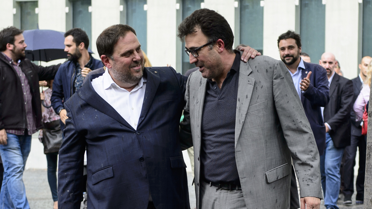 Oriol Junqueras y Lluís Salvadó. (Foto: ANC)