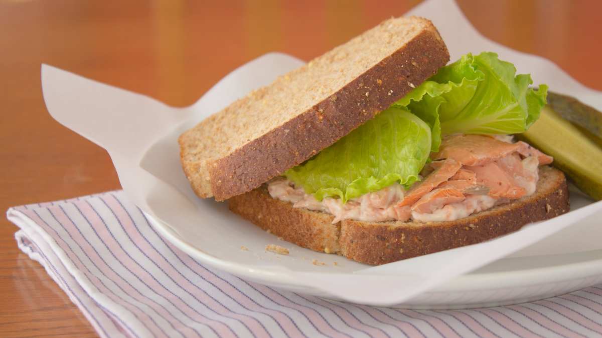 Receta de sándwich de salmón fácil de preparar