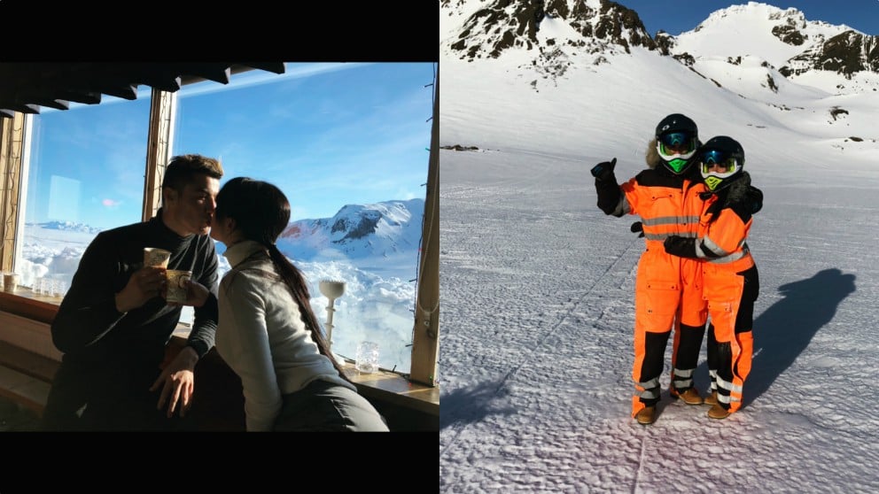 Escapada romántica a la nieve de Cristiano Ronaldo y Georgina Rodríguez. (@georginagio)