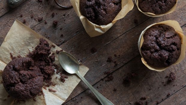 Muffin de chocolate fáciles, rápidos y esponjosos