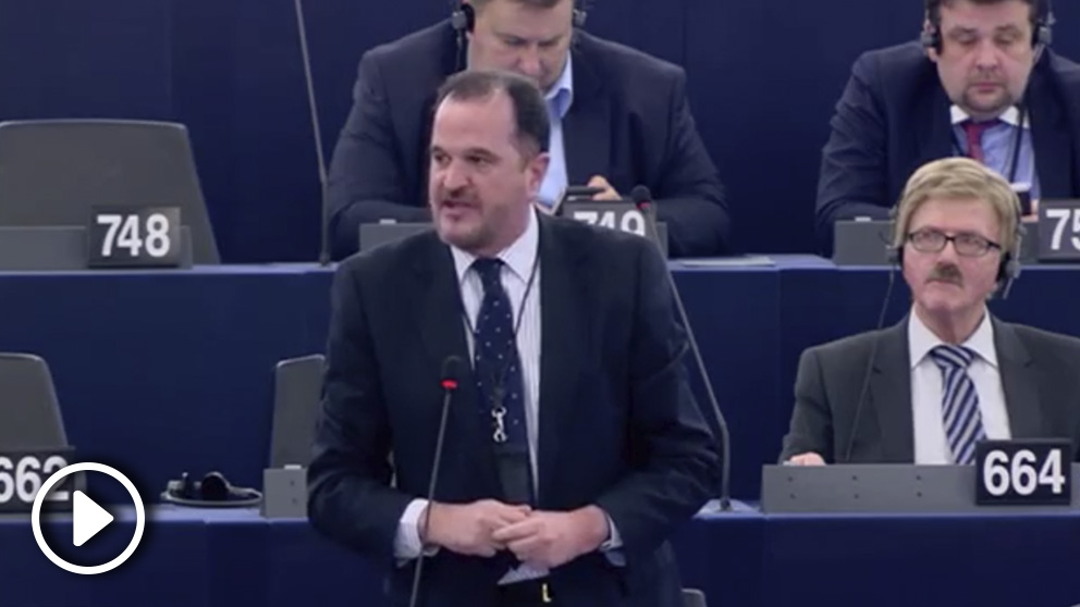 Carlos Iturgaiz en el Parlamento Europeo