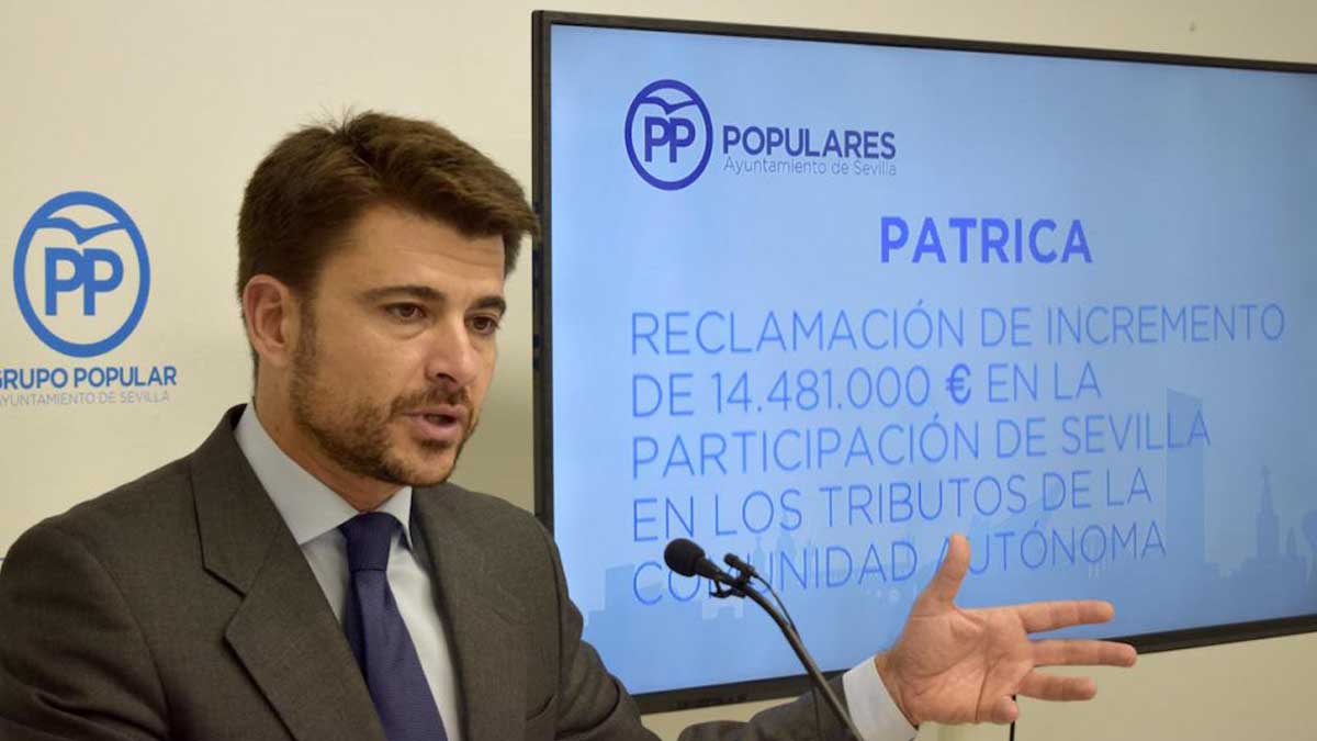Beltrán Pérez, candidato del PP a la Alcaldía de Sevilla.