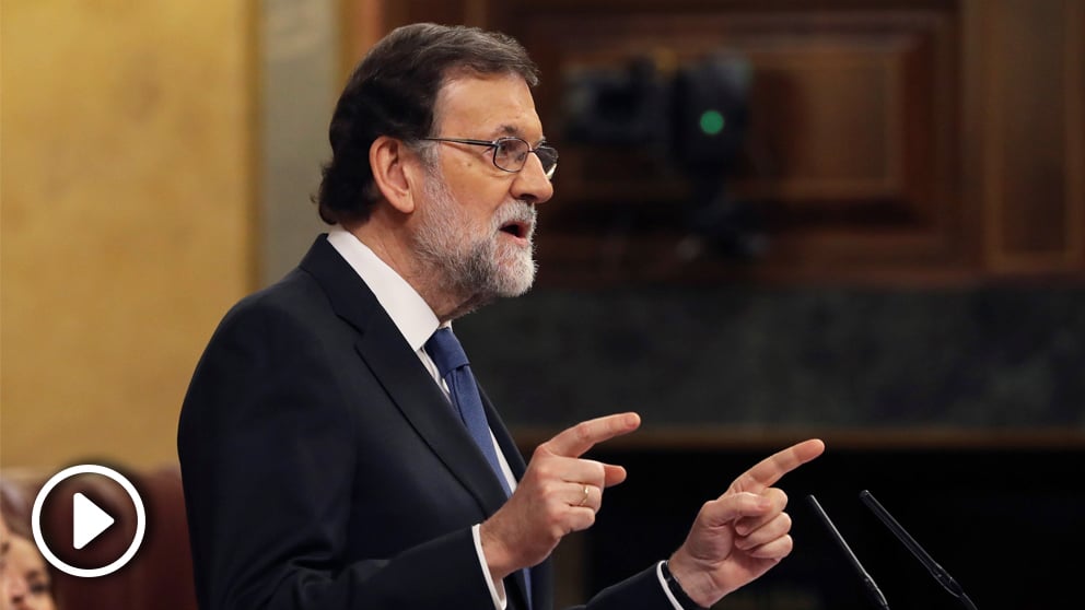 El presidente del Gobierno, Mariano Rajoy, en el Congreso de los Diputados. (Foto: EFE)