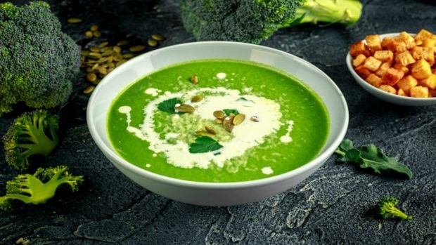 crema de brocoli sin nata