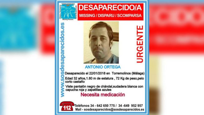 Antonio Ortega, desaparecido en Torremolinos.