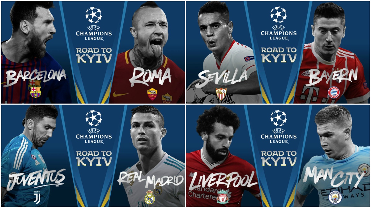 Fecha y calendario de los cuartos de final de la Champions League.