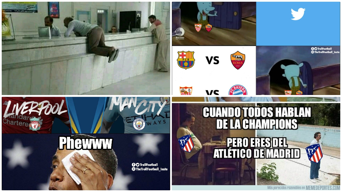 Los memes del sorteo de cuartos de la Champions League. (Twitter, Facebook…)