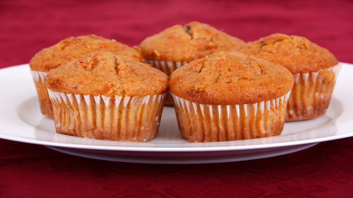 Receta de muffins de zanahoria