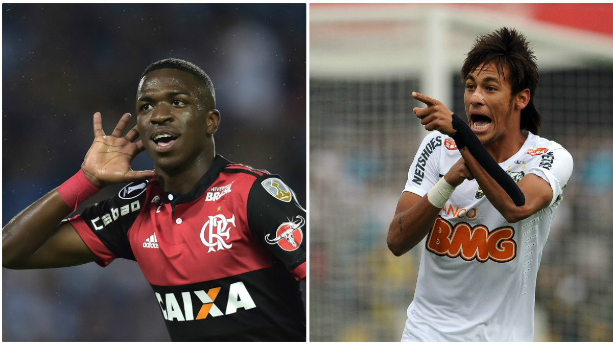 Vinicius Junior mejora los números de Neymar. (AFP)
