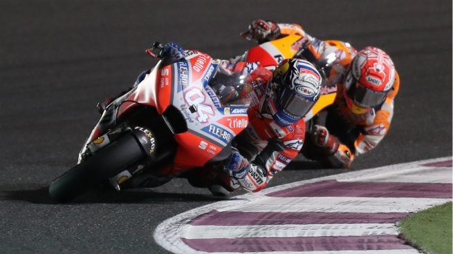 Márquez no puede con Dovizioso en Qatar