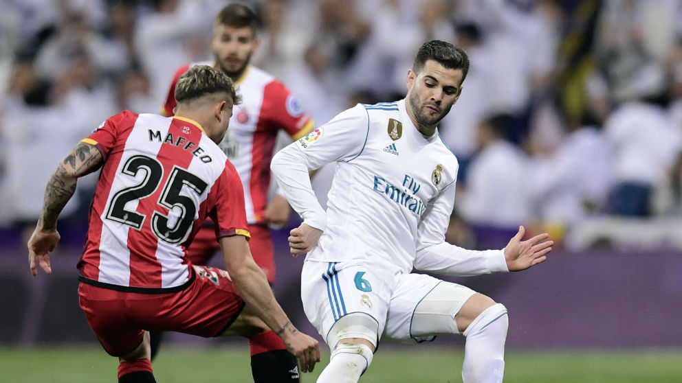 Nacho durante el Real Madrid – Girona. (AFP)