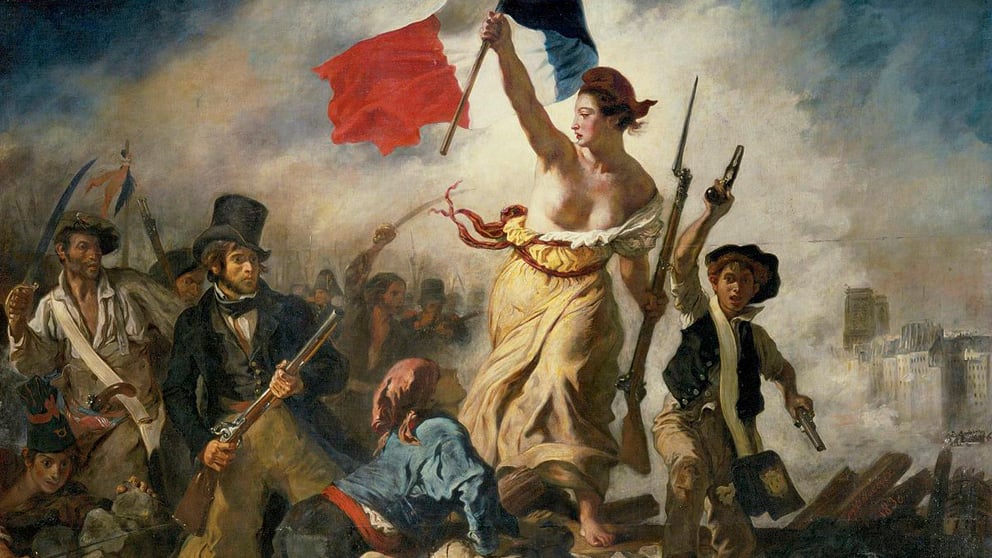 ‘La libertad guiando al pueblo’ (Eugène Delacroix, 1830).