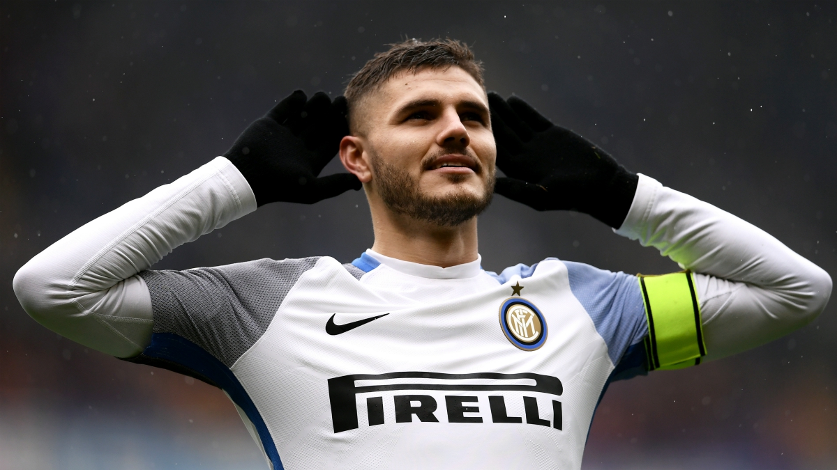 Icardi celebra su último gol con el Inter. (AFP)