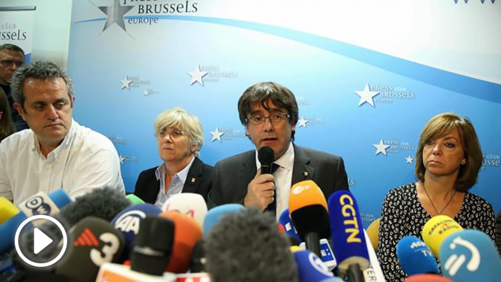 Carles Puigdemont en Bruselas (Foto: AFP)
