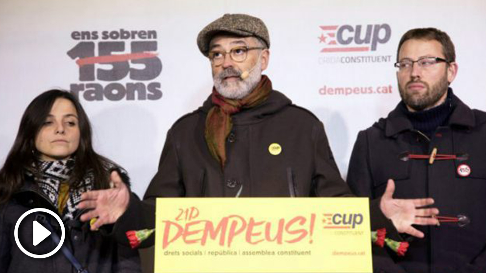 Carles Riera, diputado de la CUP (Foto: EFE)).