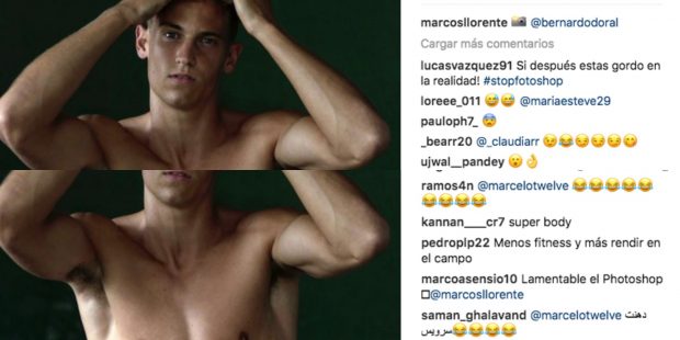 El desnudo de Marcos Llorente incendia las redes y provoca la envidia de Asensio y Lucas Vázquez