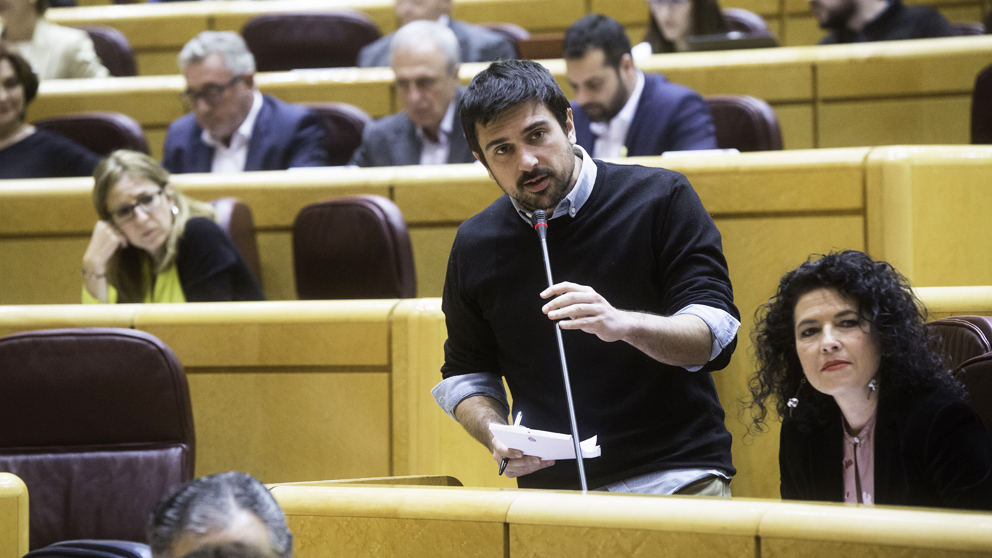 Ramón Espinar, portavoz de Unidos Podemos en el Senado. (Foto: Podemos)