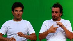 Sergio Pérez ha reconocido la valentía de Fernando Alonso a la hora de afrontar dos campeonatos mundiales diferentes en la misma temporada, afirmando que él no se ve capaz de ello. (Getty)