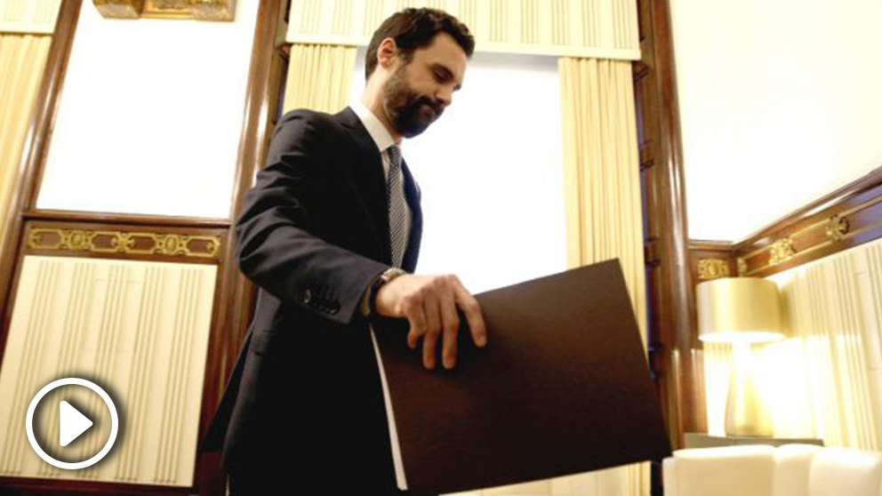 El presidente del Parlament, Roger Torrent. (Foto: EFE)