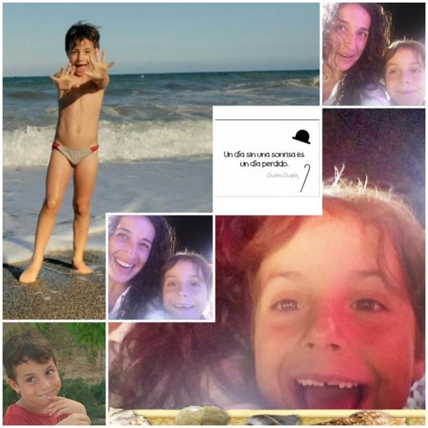 Collage de fotos remitido por los padres del pequeño Gabriel Cruz, realizado días antes de ser asesinado. 