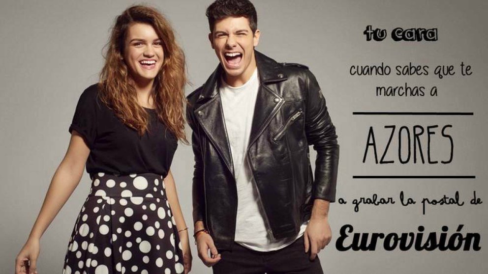 Alfred y Amaia (OT) ya están en Portugal… rodando un spot