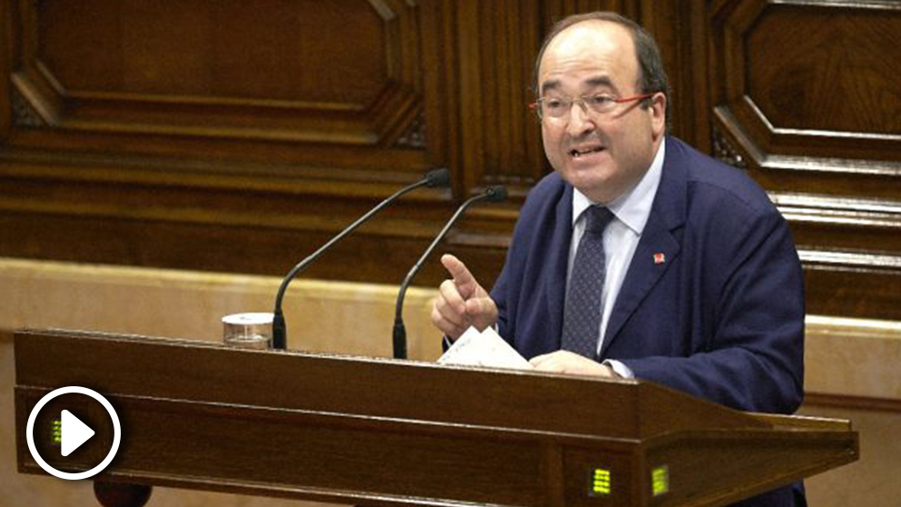 Miquel Iceta en el Parlament. (Foto: EFE)