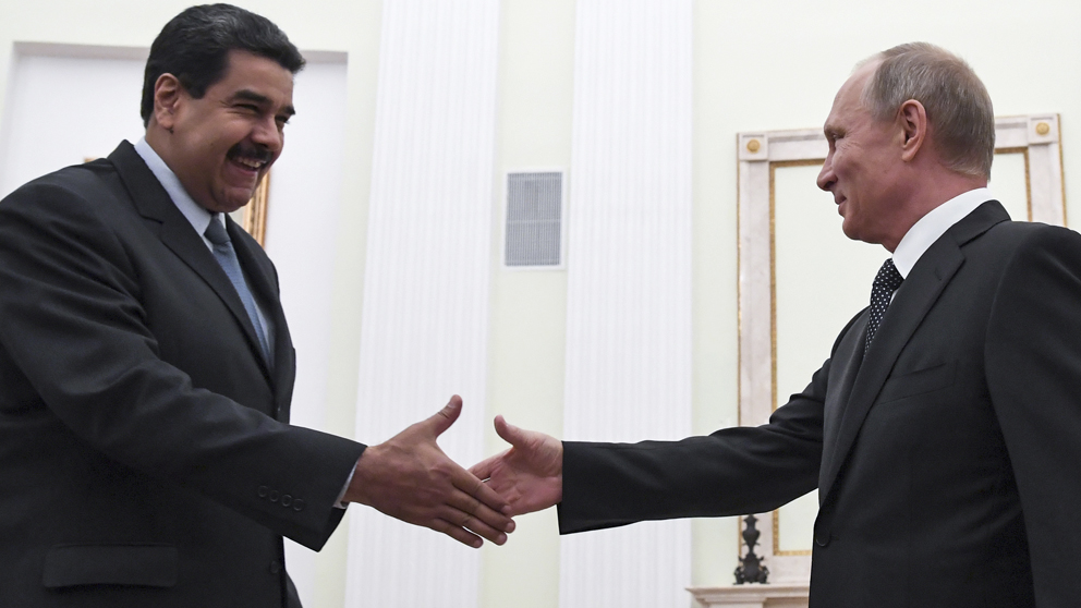 Nicolás Maduro y Vladimir Putin. (Foto AFP)