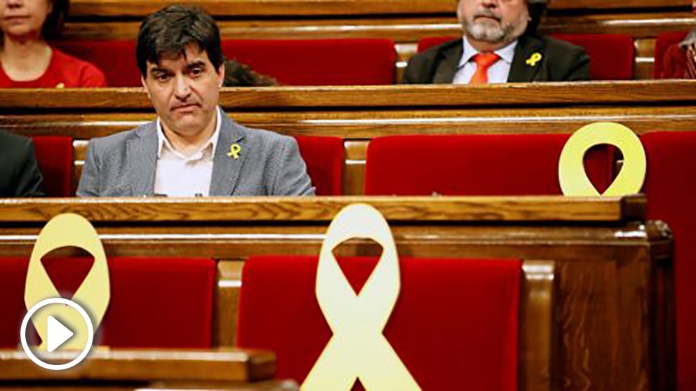 Sergi Sabrià, portavoz de ERC en el Parlament. (Foto: EFE)
