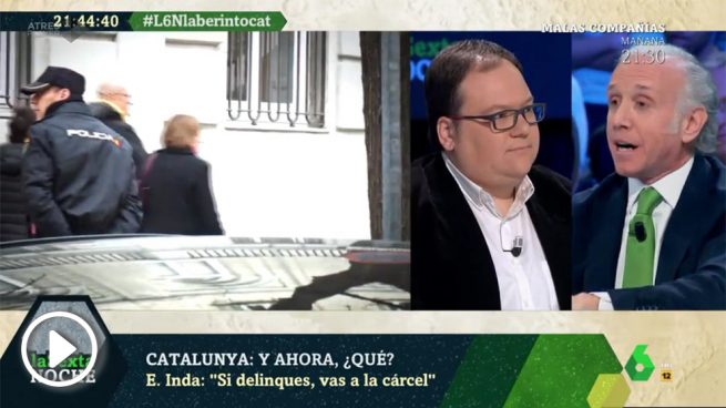 Inda: «Si tú delinques vas a la cárcel, es la ley»