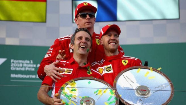 Iñaki Rueda hace historia al subir al podio con Ferrari