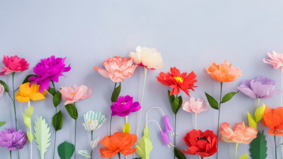 Cómo hacer flores de papel de seda con estos sencillos pasos